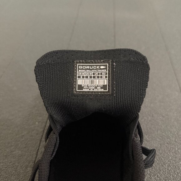 GORUCK Women's Ballistic Trainers - Black + Gum w/ Black Reflective Spearhead - Picture 2 of 6